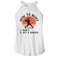 How To Bunt DonT Hit A Dinger Baseball Player Women's Perfect Tri Rocker Tank