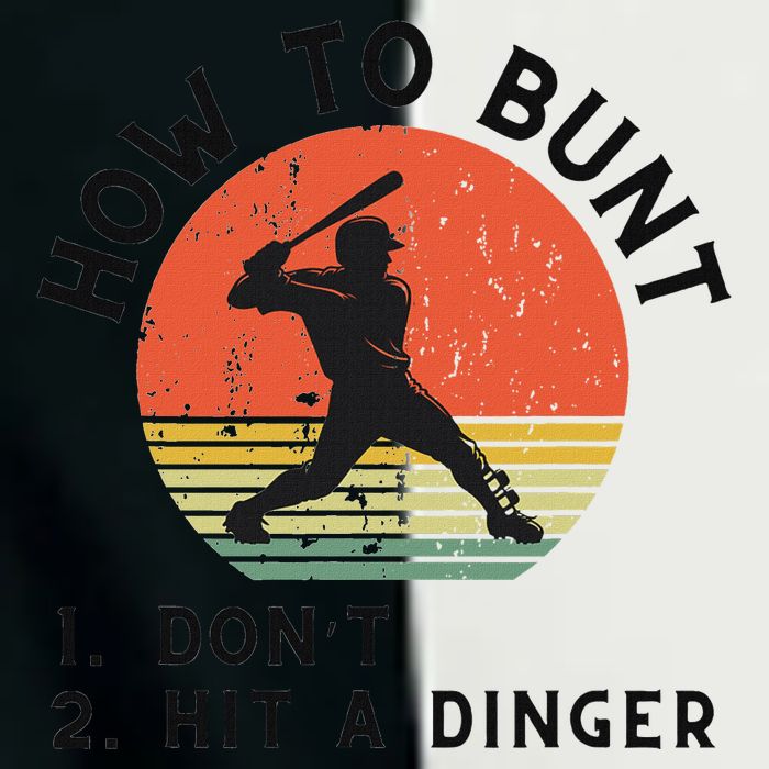 How To Bunt DonT Hit A Dinger Baseball Player Infant Baby Jersey Bodysuit