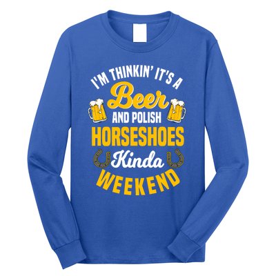 Horseshoe Trimming Beer Lover Ferrier Cow Cow Gift Long Sleeve Shirt