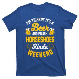 Horseshoe Trimming Beer Lover Ferrier Cow Cow Gift T-Shirt