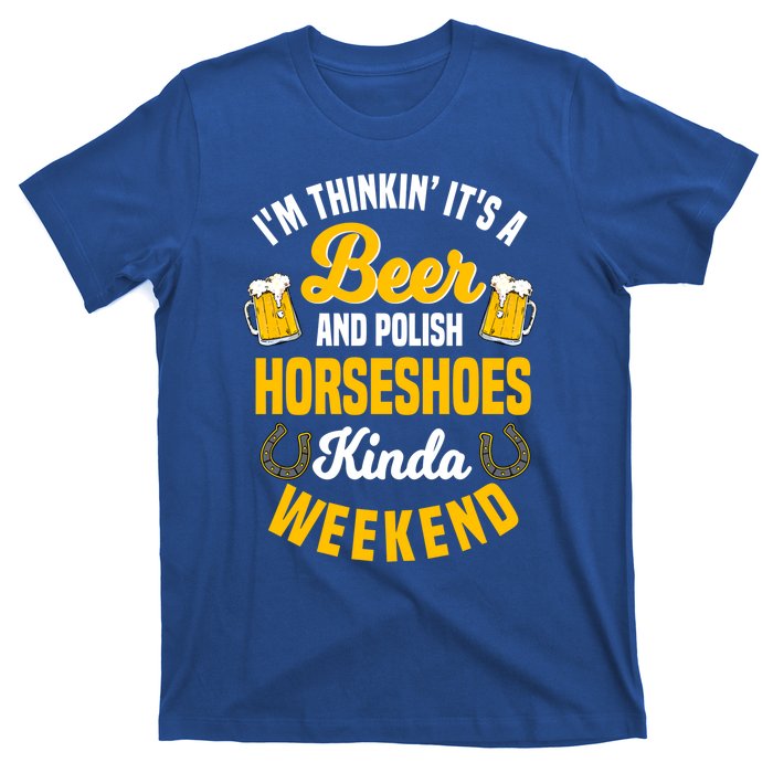 Horseshoe Trimming Beer Lover Ferrier Cow Cow Gift T-Shirt