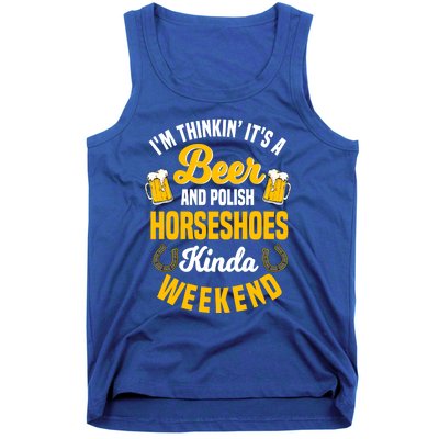 Horseshoe Trimming Beer Lover Ferrier Cow Cow Gift Tank Top