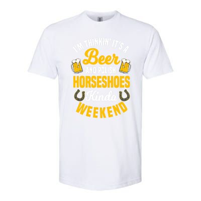 Horseshoe Trimming Beer Lover Ferrier Cow Cow Gift Softstyle CVC T-Shirt