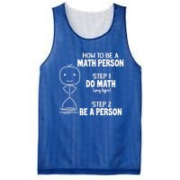 How To Be A Math Person Gift I Funny Match Teacher Gift Mesh Reversible Basketball Jersey Tank