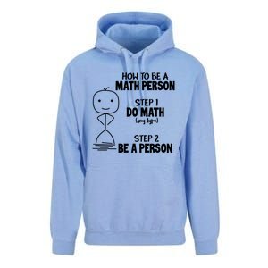 How To Be A Math Person Gift I Funny Match Teacher Gift Unisex Surf Hoodie