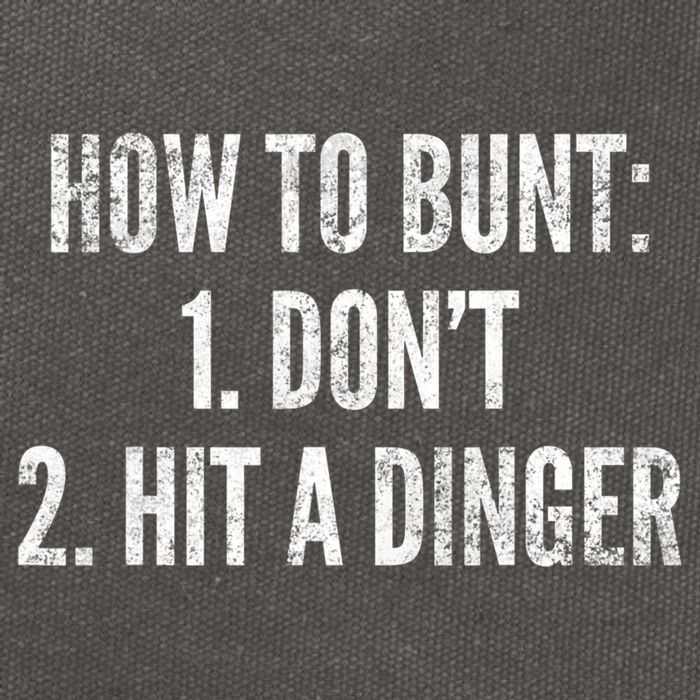 How To Bunt Hit A Dinger Funny Baseball Player Home Run Fun Cute Gift Cotton Canvas Backpack