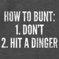How To Bunt Hit A Dinger Funny Baseball Player Home Run Fun Cute Gift Vector Backpack