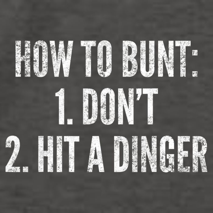 How To Bunt Hit A Dinger Funny Baseball Player Home Run Fun Cute Gift Vector Backpack