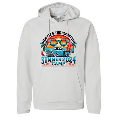 Hootie The Blowfish Summer 2024 Camping With Trucks Performance Fleece Hoodie