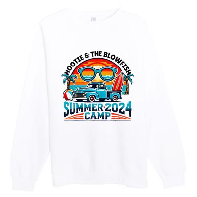 Hootie The Blowfish Summer 2024 Camping With Trucks Premium Crewneck Sweatshirt