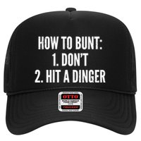 How To Bunt Funny Baseball Home Run Trucker Hat