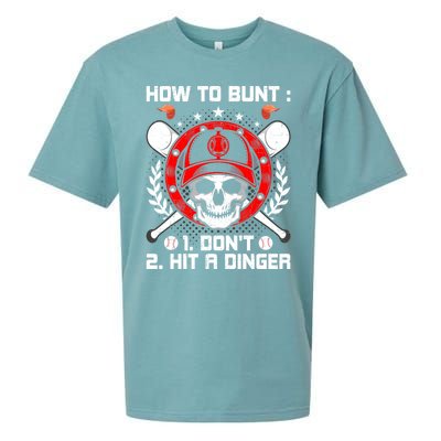 How To Bunt Don't Hit A Dinger Baseball Lover Cute Gift Sueded Cloud Jersey T-Shirt