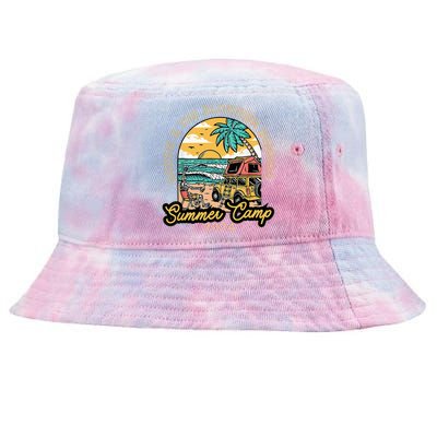 Hootie & The Blowfish Summer Camp 2024 Camping With Trucks Tie-Dyed Bucket Hat