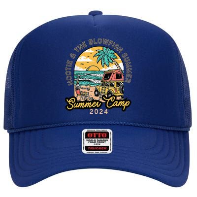 Hootie & The Blowfish Summer Camp 2024 Camping With Trucks High Crown Mesh Back Trucker Hat