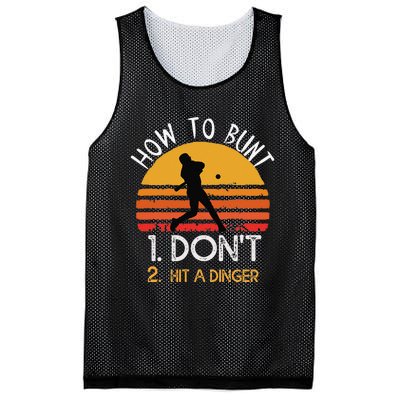 How To Bunt Don't Hit A Dinger Baseball Sports Mesh Reversible Basketball Jersey Tank