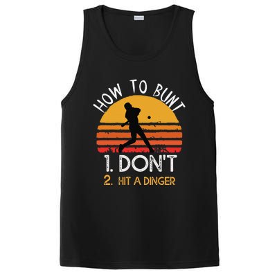 How To Bunt Don't Hit A Dinger Baseball Sports PosiCharge Competitor Tank