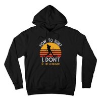 How To Bunt Don't Hit A Dinger Baseball Sports Hoodie