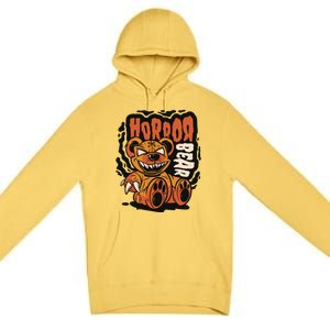 Horror Teddy Bear Premium Pullover Hoodie