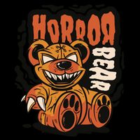 Horror Teddy Bear City Backpack