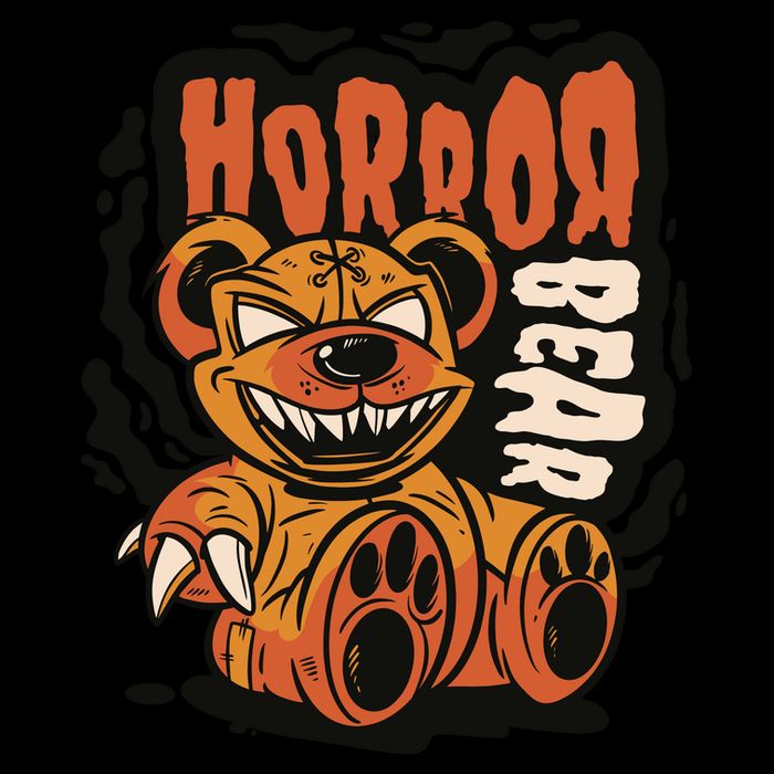 Horror Teddy Bear City Backpack