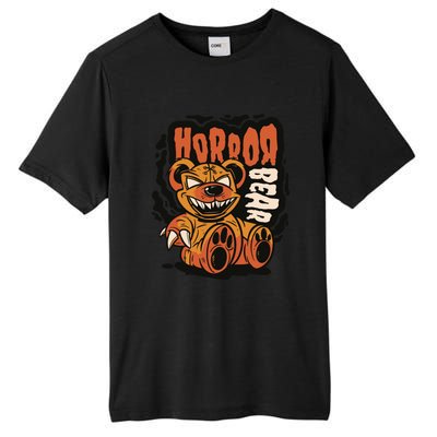 Horror Teddy Bear Tall Fusion ChromaSoft Performance T-Shirt