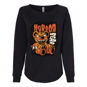 Horror Teddy Bear Womens California Wash Sweatshirt