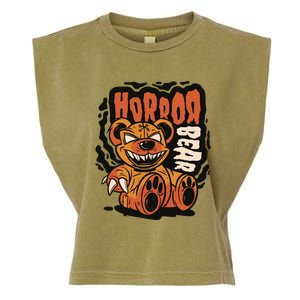 Horror Teddy Bear Garment-Dyed Women's Muscle Tee