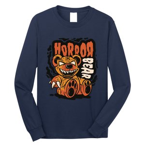 Horror Teddy Bear Long Sleeve Shirt