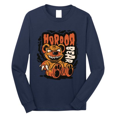 Horror Teddy Bear Long Sleeve Shirt