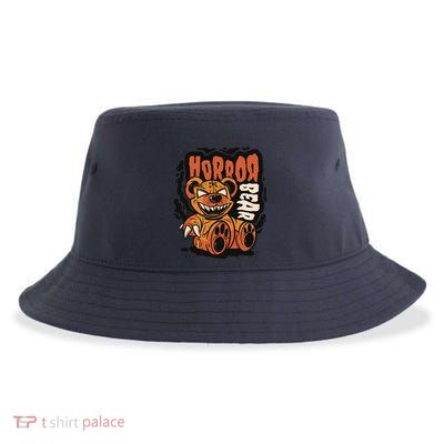 Horror Teddy Bear Sustainable Bucket Hat