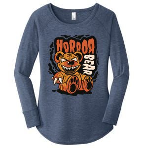 Horror Teddy Bear Women's Perfect Tri Tunic Long Sleeve Shirt