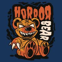 Horror Teddy Bear Ladies Essential Flowy Tank
