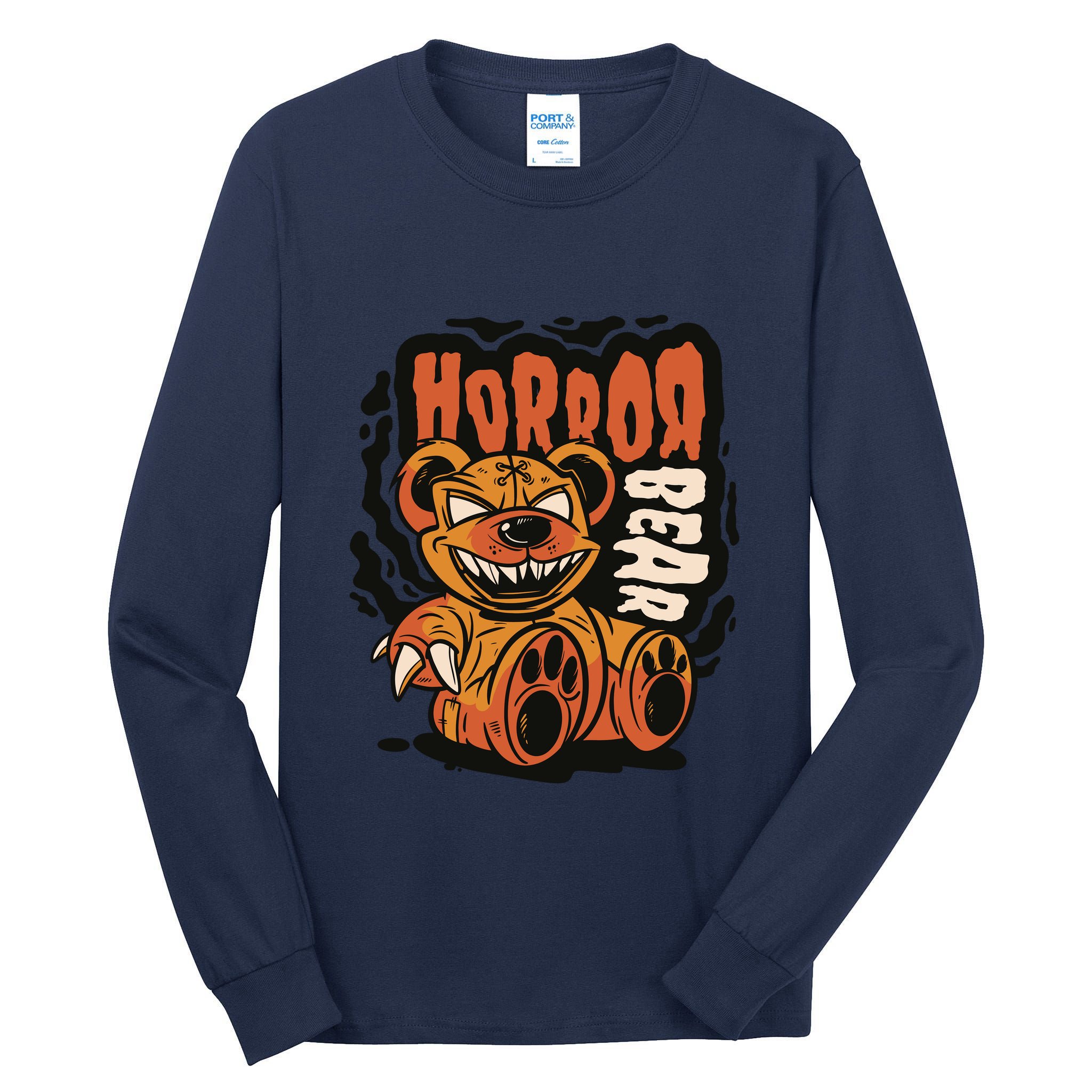 Horror Teddy Bear Tall Long Sleeve T-Shirt