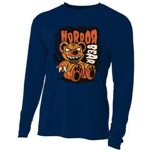 Horror Teddy Bear Cooling Performance Long Sleeve Crew