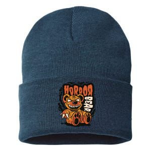 Horror Teddy Bear Sustainable Knit Beanie