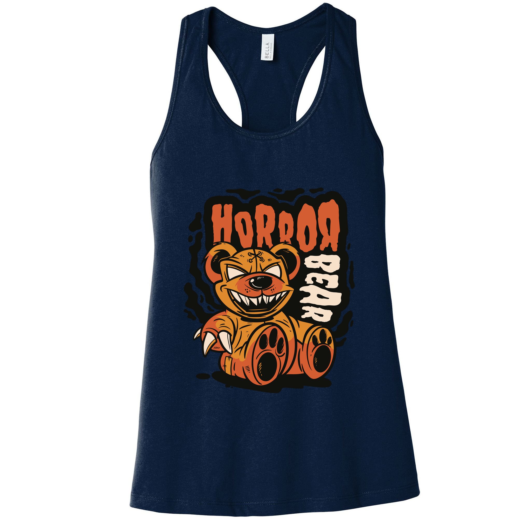 Horror Teddy Bear Womens Tank Top