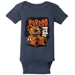 Horror Teddy Bear Baby Bodysuit