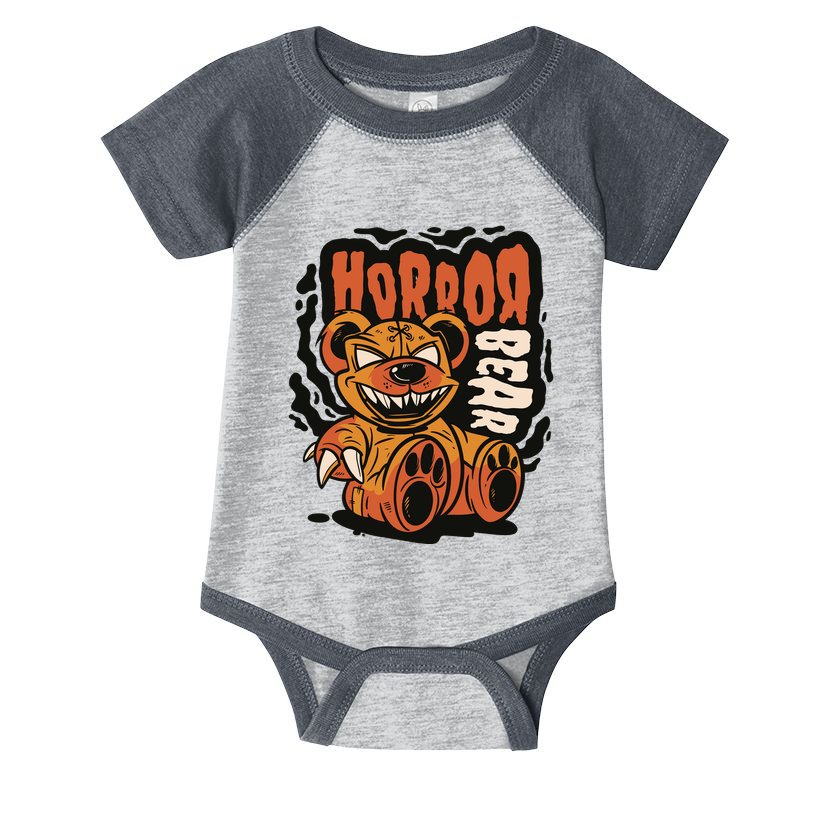 Horror Teddy Bear Infant Baby Jersey Bodysuit