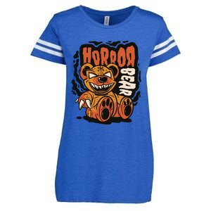 Horror Teddy Bear Enza Ladies Jersey Football T-Shirt