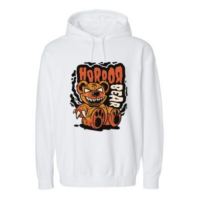 Horror Teddy Bear Garment-Dyed Fleece Hoodie