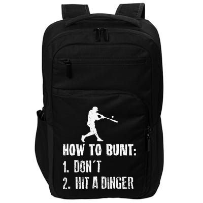 How to bunt don't hit a dinger for a Baseball Impact Tech Backpack