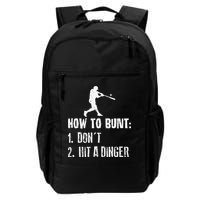 How to bunt don't hit a dinger for a Baseball Backpack