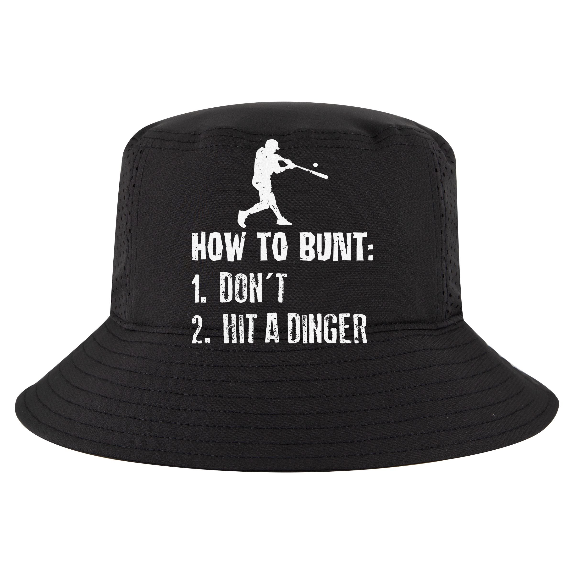 How to bunt don't hit a dinger for a Baseball Sustainable Bucket Hat
