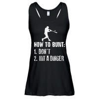 How to bunt don't hit a dinger for a Baseball Ladies Essential Flowy Tank
