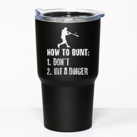 How to bunt don't hit a dinger for a Baseball Tumbler