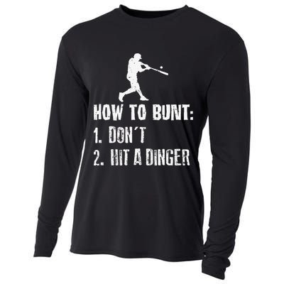 How to bunt don't hit a dinger for a Baseball Cooling Performance Long Sleeve Crew