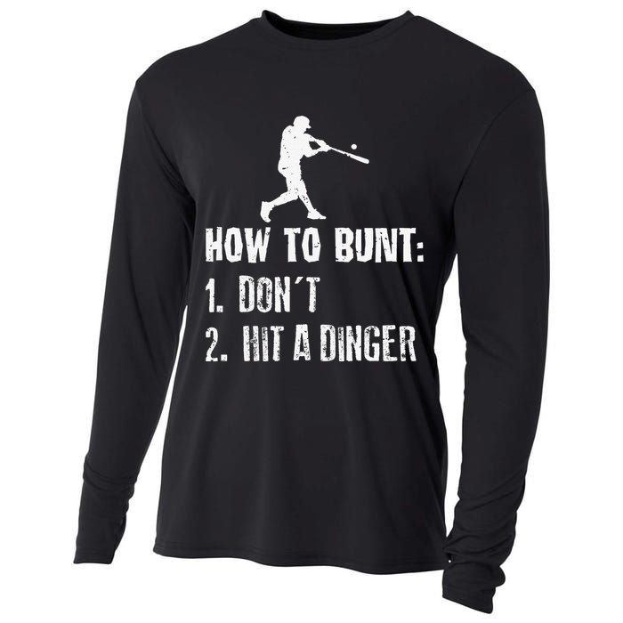 How to bunt don't hit a dinger for a Baseball Cooling Performance Long Sleeve Crew