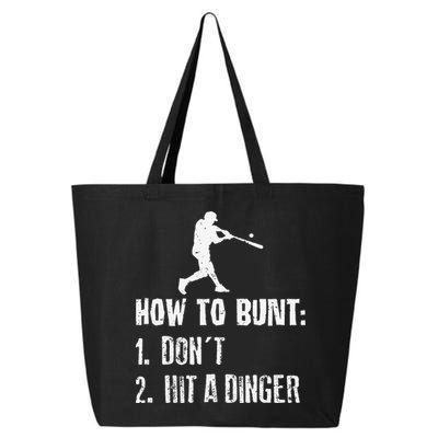 How to bunt don't hit a dinger for a Baseball 25L Jumbo Tote