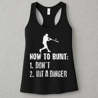 How to bunt don't hit a dinger for a Baseball Womens Tank Top