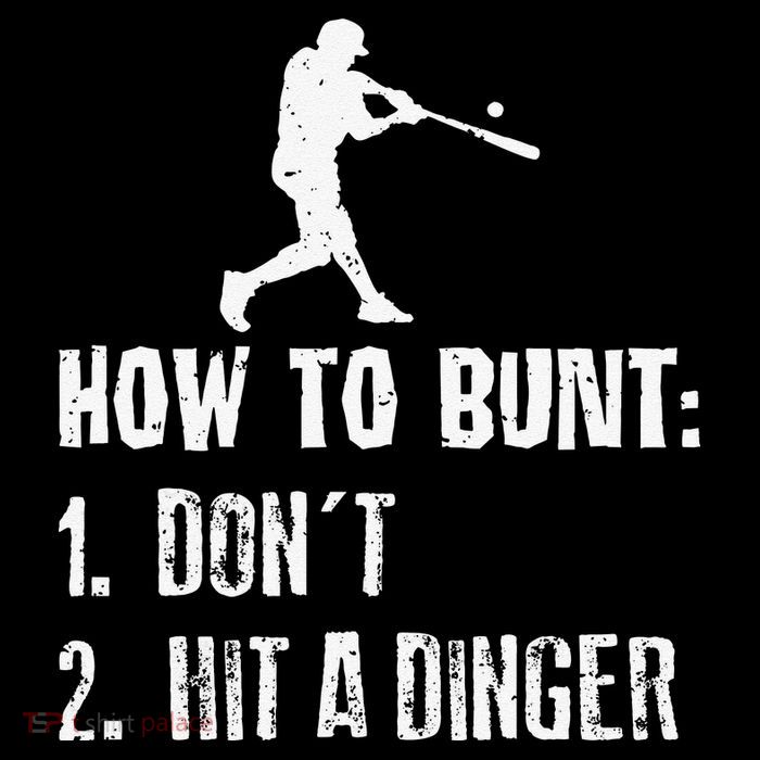 How to bunt don't hit a dinger for a Baseball Baby Bodysuit